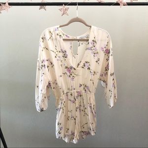 Flynn Skye Cream Floral Romper